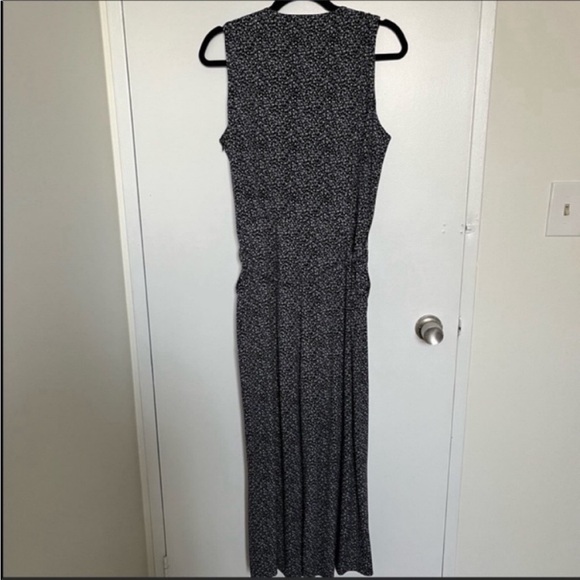 NWT MICHAEL KORS Floral Matte Jersey Belted Jumpsuit - Picture 4 of 8